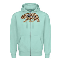 Seafoam Mama Leopard Zipper Hoodie - Bettercallsaul