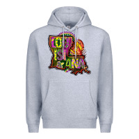 Heather Grey louisiana map Premium Hoodie - CowGirlArtShop