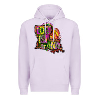 Lilac louisiana map Premium Hoodie - CowGirlArtShop