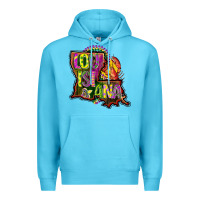 Ocean Blue louisiana map Premium Hoodie - CowGirlArtShop