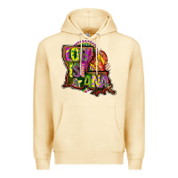 Pina Colada louisiana map Premium Hoodie - CowGirlArtShop