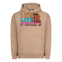 Pigment Burro Western Long Live Cowgirls With Roses Urban Hoodie - BundleAndBundleShop
