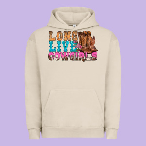 Western Long Live Cowgirls With Roses Urban Hoodie Designed By Bundleandbundleshop