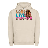 Pigment French Oak Western Long Live Cowgirls With Roses Urban Hoodie - BundleAndBundleShop
