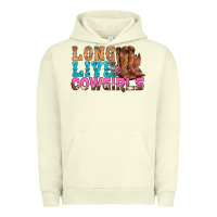 Pigment Pistachio Western Long Live Cowgirls With Roses Urban Hoodie - BundleAndBundleShop