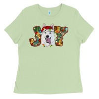 Matcha white shepherd christmas joy Ladies Tee - RanaPortraitStore