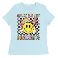 Baby Blue a little bit dramatic Ladies Tee - JahusDesignShop