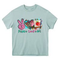 Arona peace love art   ado Heavy Core Tee - AdoDesignShop
