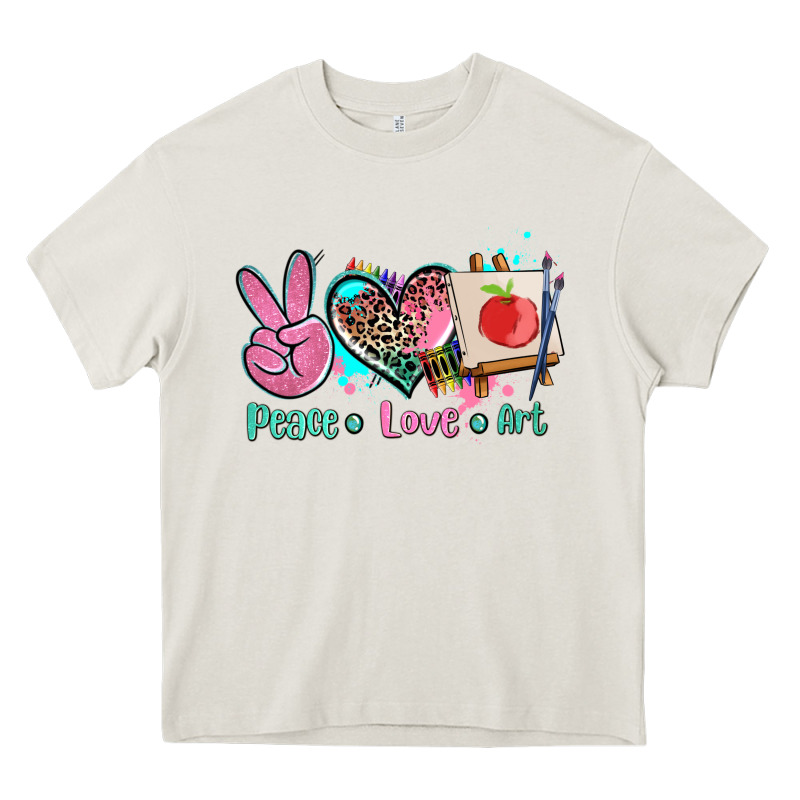 Peace Love Art   Ado Heavy Core Tee by AdoDesignShop | Teevron