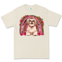 Bone shih tzu floral rainbow Premium Tee - JahusDesignShop