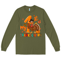 Army Green my first thanksgiving Long Sleeve Tee - MaliasSmallBusiness