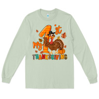 Matcha my first thanksgiving Long Sleeve Tee - MaliasSmallBusiness