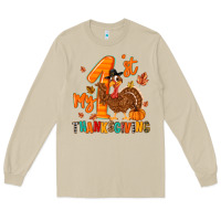 Mushroom my first thanksgiving Long Sleeve Tee - MaliasSmallBusiness