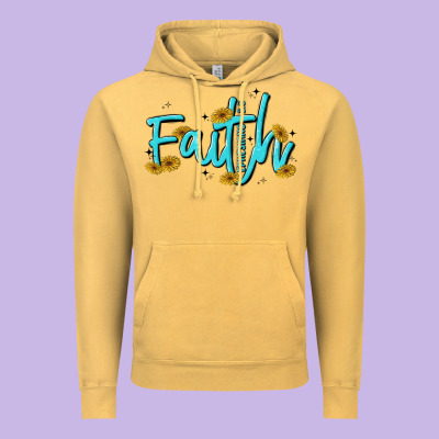 Faith Vintage Hoodie Designed By Maliassmallbusiness