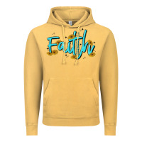 Vintage Mustard faith Vintage Hoodie - MaliasSmallBusiness