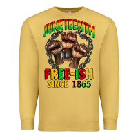 Antique Gold juneteenth free ish since 1865 Premium Sweatshirt - CowGirlArtShop