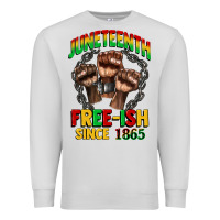Dove Grey juneteenth free ish since 1865 Premium Sweatshirt - CowGirlArtShop