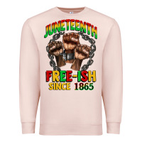 Pale Pink juneteenth free ish since 1865 Premium Sweatshirt - CowGirlArtShop