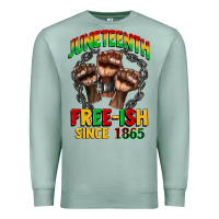 Seafoam juneteenth free ish since 1865 Premium Sweatshirt - CowGirlArtShop