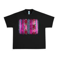 Black valentine's day floral leopard brushstroke Urban Heavy Tee - AdoDesignShop