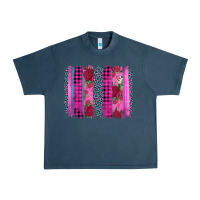 Midnight Navy valentine's day floral leopard brushstroke Urban Heavy Tee - AdoDesignShop