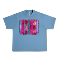 Pebble Blue valentine's day floral leopard brushstroke Urban Heavy Tee - AdoDesignShop