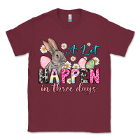 Burgundy A lot can happen in three days Classic Tee - NancyCooperArtShop