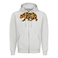 Dove Grey Mama Bear Zipper Hoodie - Bettercallsaul