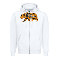 White Mama Bear Zipper Hoodie - Bettercallsaul