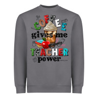 Storm coffee gives me teacher power Heavyweight Sweatshirt - NancyCooperArtShop