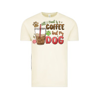 Vintage Arctic all i need is coffee and my dog Vintage Tee - MaliasSmallBusiness