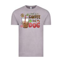 Vintage Zinc all i need is coffee and my dog Vintage Tee - MaliasSmallBusiness