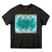 Asphalt turquoise glitter Heavy Core Tee - JahusDesignShop