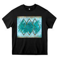 Black turquoise glitter Heavy Core Tee - JahusDesignShop