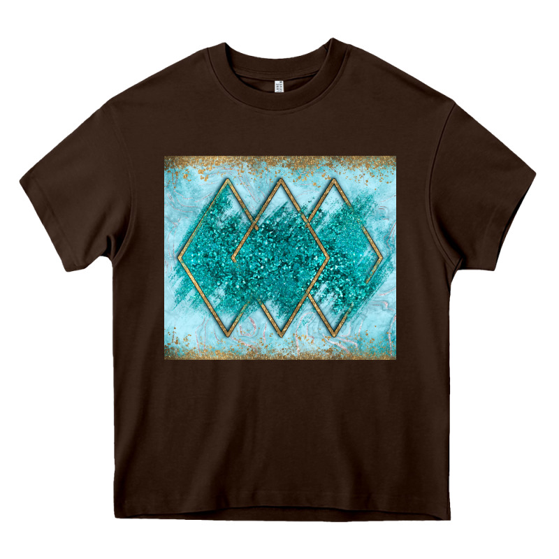 Turquoise Glitter Heavy Core Tee by JahusDesignShop | Teevron