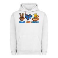 Pigment Lunar Rock Peace Love Hotdog Urban Hoodie - BundleAndBundleShop