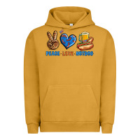Pigment Peanut Butter Peace Love Hotdog Urban Hoodie - BundleAndBundleShop