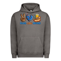 Pigment Tornado Peace Love Hotdog Urban Hoodie - BundleAndBundleShop