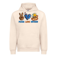 Sandshell Peace Love Hotdog Urban Hoodie - BundleAndBundleShop