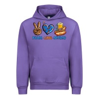 Tulip Peace Love Hotdog Urban Hoodie - BundleAndBundleShop