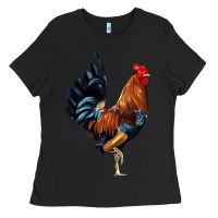 Black cockerel Ladies Tee - JahusDesignShop