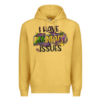 Antique Gold i have boundary issues Premium Hoodie - CowGirlArtShop