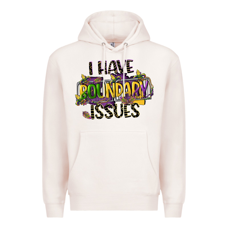 I Have Boundary Issues Premium Hoodie by CowGirlArtShop | Teevron