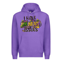 Purple i have boundary issues Premium Hoodie - CowGirlArtShop