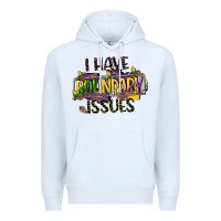 White i have boundary issues Premium Hoodie - CowGirlArtShop