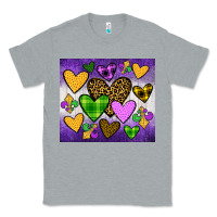 Heather Grey mardi gras Classic Tee - JahusDesignShop