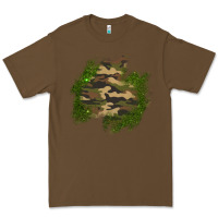 Cacao camouflage glitter patch Premium Tee - AdoDesignShop