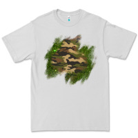 Dove Grey camouflage glitter patch Premium Tee - AdoDesignShop
