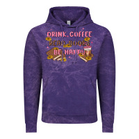 Drink Coffee Read Books Be Happy Vintage Hoodie | Teevron