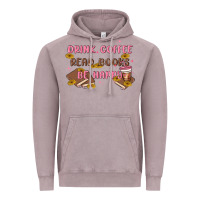 Vintage Zinc drink coffee read books be happy Vintage Hoodie - MaliasSmallBusiness